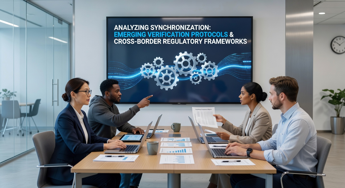 Regulatory analysts reviewing cross-border data synchronization dashboards for digital gambling compliance
