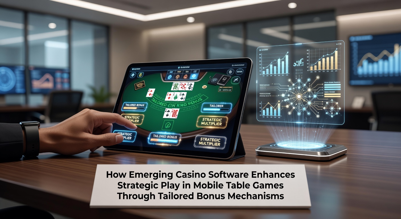 Mobile table game interface showing bonus prompts and strategic decision options in blackjack and roulette apps