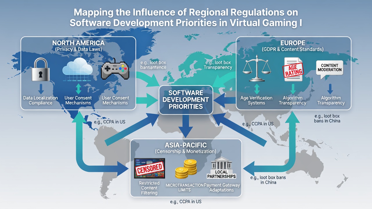 Software teams adapting virtual gaming codebases to meet diverse regional compliance requirements