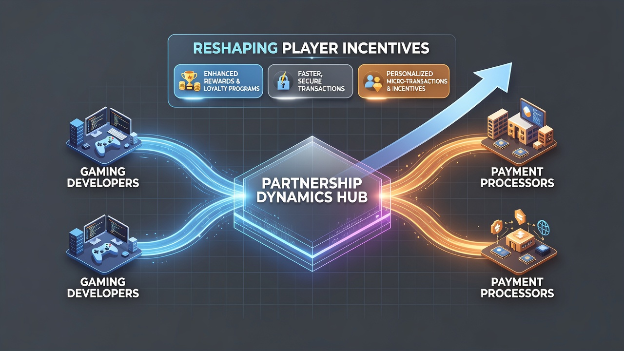 Illustration of data flows between game developers and payment processors affecting player rewards
