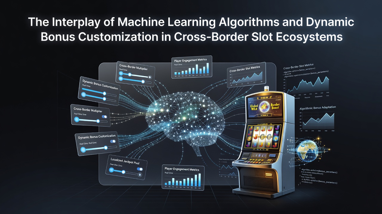 Cross-border slot platform interface showing real-time bonus personalization driven by machine learning