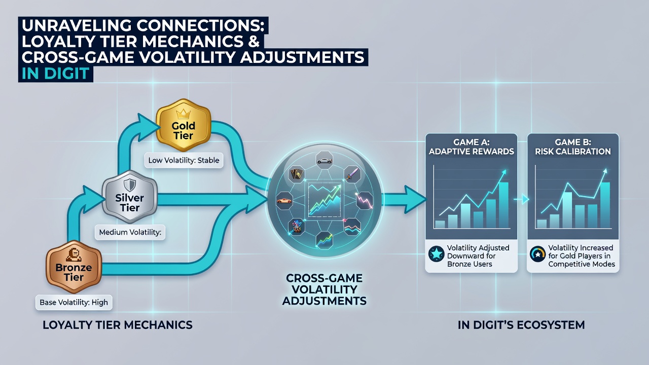 Analytics dashboard showing tier-based volatility adjustments across multiple game categories on a digital platform
